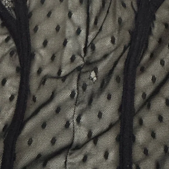 Bebe Black and Cream Lace Dress - Picture 5 of 6